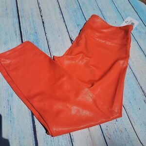 Zyia Tangerine Metallic Plus   LNT POCKET Hi-rise 7/8  24" 14-16